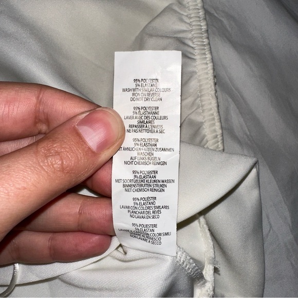 Boohoo Curve | NWT Lace Up Front Detail Crop Top Ivory White Vintage Look - Picture 9 of 13